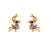 Cartoon Cartoon Zircon Zircon Inlay Earrings