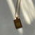 Minimalist Quadrilateral Number Text Letter Stainless Steel 18K Gold Plated Necklaces