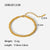 Women IG Style Circle Geometric Stainless Steel 18K Gold Plated Bracelets