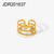 Women IG Style Snake Stainless Steel 18K Gold Plated Rings