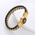 Men Mixed Color Leather Electroplating String Bracelets