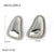 IG Style Triangle Geometric Stainless Steel 18K Gold Plated Earrings