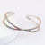 Women Diamond Metal Geometric Retro Bohemian Vintage Geometric Zircon Bangles