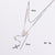 Minimalist Stripe Geometric U-Shape Stainless Steel Electroplating Necklaces