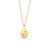 Fashion Ellipse Geometric Stainless Steel 18K Gold Plated Necklaces