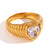 Fashion Niche Heart Geometric Stainless Steel 18K Gold Plated Rings