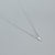 925 Sterling Silver Minimalist Round Geometric Silver Electroplating Necklaces