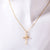 Vintage Retro Cross Geometric Copper Diamond Inlay Necklaces