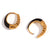 Fashion Circle Geometric Stainless Steel 18K Gold Plated Earrings