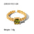 Women IG Style Chain Geometric Stainless Steel 18K Gold Plated Rings