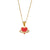 Fashion Round Insect Geometric Heart Stainless Steel 18K Gold Plated Necklaces