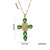 Chic Cross Geometric Titanium Steel 18K Gold Plated Necklaces