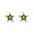 Japanese / Korean Star Geometric Copper Stud Earrings