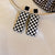 Moderate Luxury Heart Rhombus Geometric Alloy Oil Dripping Earrings