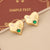 Fashion Heart Stainless Steel Electroplating Stud Earrings