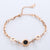 Women Versatile Asymmetrical Circle Chain Geometric Stainless Steel Electroplating Bracelets