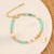 Women Fashion Butterfly Insect Natural Stone Handmade Bracelets