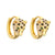 Women Cheetah Geometric Copper Electroplating Earrings