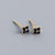 925 Sterling Silver Minimalist Flower Flower Silver Diamond Inlay Stud Earrings