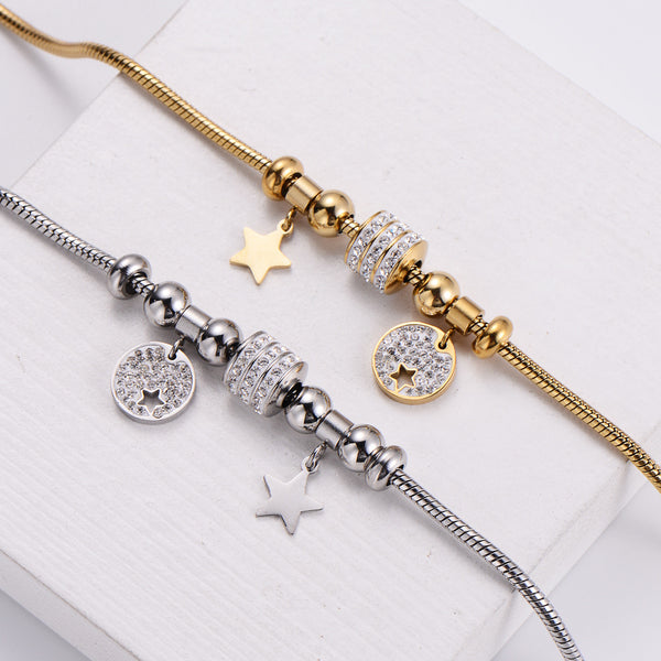 Women Minimalist Star Star Stainless Steel Bracelets