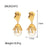 IG Style Chain Geometric Stainless Steel 18K Gold Plated Earrings