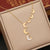 Cute Moon Star Stainless Steel Electroplating Necklaces