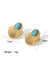 Pearl Titanium Steel 18K Gold Plated Earrings