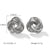 IG Style Circle Ellipse Geometric Stainless Steel Electroplating Earrings