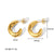 IG Style Irregular Geometric Stainless Steel Electroplating Earrings