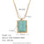 Fashion Circle Square Geometric Stainless Steel 18K Gold Plated Necklaces