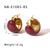 IG Style Circle Geometric Stainless Steel Electroplating Earrings