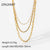 IG Style Chain Stainless Steel 18K Gold Plated Necklaces