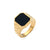 Minimalist Fashion Shell Geometric Stainless Steel 18K Gold Plated Rings