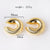 IG Style Circle Geometric Copper Electroplating Earrings