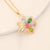 Cute Flower Insect Droplet Copper Electroplating Pendants