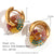 Fashion Circle Geometric Stainless Steel 18K Gold Plated Earrings