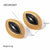 Stripe Geometric Stainless Steel Electroplating Stud Earrings