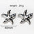 Moderate Luxury Irregular Pentagram Star Copper Electroplating Stud Earrings