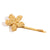 Retro Vintage Fashion Petal Stainless Steel Electroplating Hair Clips