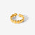 Women IG Style Circle U-Shape Geometric Stainless Steel 18K Gold Plated Rings