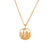 Fashion Round Geometric Stainless Steel 18K Gold Plated Necklaces