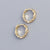 925 Sterling Silver Women Geometric Chain Silver Electroplating Stud Earrings