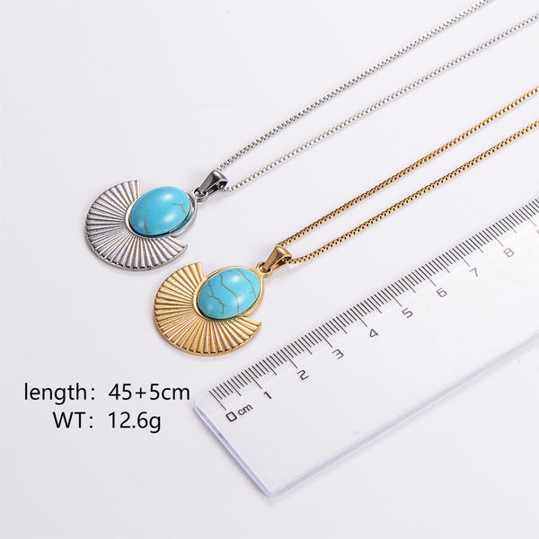 Minimalist Round Stainless Steel Electroplating Necklaces