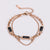 Fashion Women Stripe Ellipse Circle Geometric Stainless Steel Electroplating Bracelets