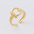 Retro Vintage Women Retro Vintage Geometric Stainless Steel Electroplating Rings