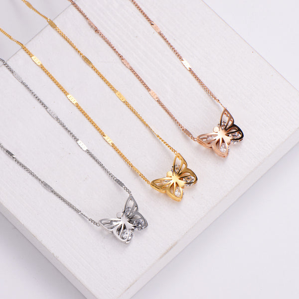 Japanese / Korean Women Metal Diamond Crown Stainless Steel Pendants