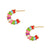 Fashion Circle Geometric Stainless Steel 18K Gold Plated Earrings