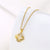 Women Minimalist Geometric Metal Four-leaf Clover Stainless Steel Electroplating Necklaces