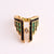 Expressive Women Geometric Copper Electroplating Rings