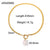 IG Style Heart Stainless Steel 18K Gold Plated Necklaces